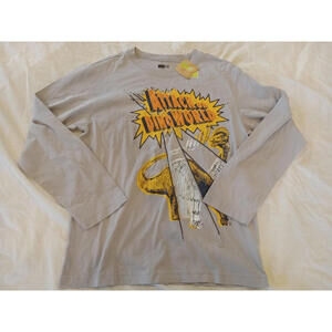 Crazy 8 Boy's Size Large 10-12 Gray Long Sleeve Dino Dinosaur T-Shirt  A13